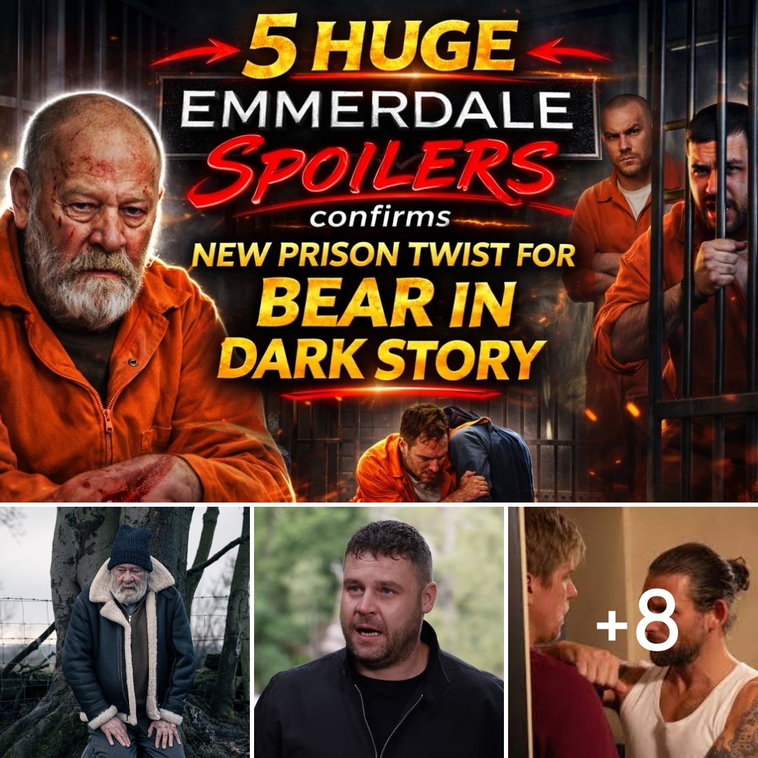 5 huge Emmerdale spoilers confirms new prison twist for Bear in dark story
