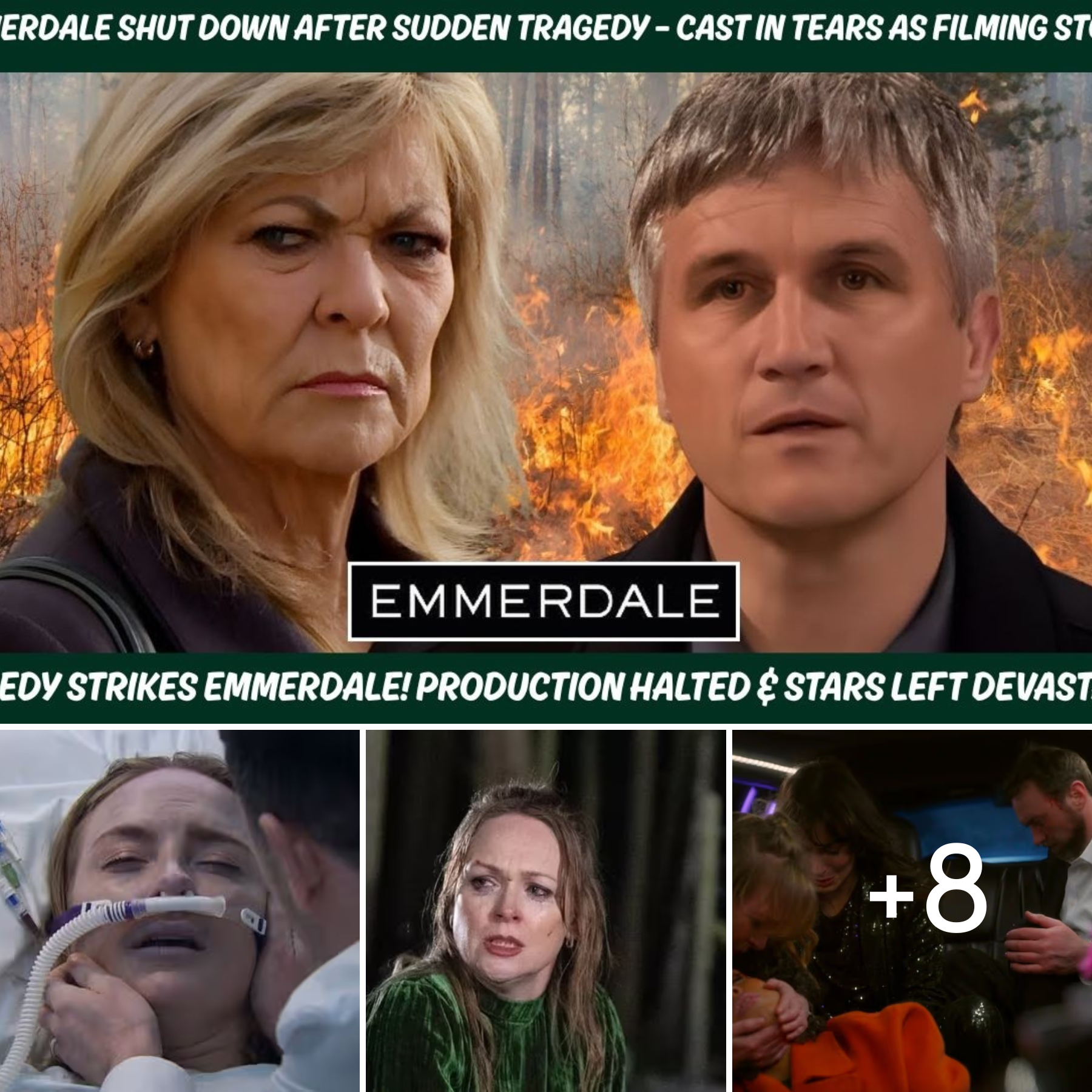 💔 Emmerdale SHUT DOWN After Sudden Tragedy – Cast in Tears as Filming Stops!