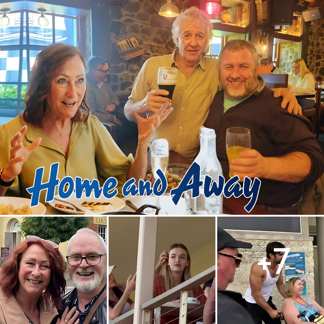 Home and Away stars Shane Withington and Lynne Granger share celebratory Guinness together in Kilkenny