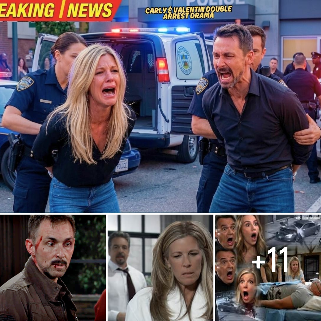 Carly & Valentin Busted?! Carly & Valentin’s Secret Exposed?!Double Arrest Shocker Hits Port Charles