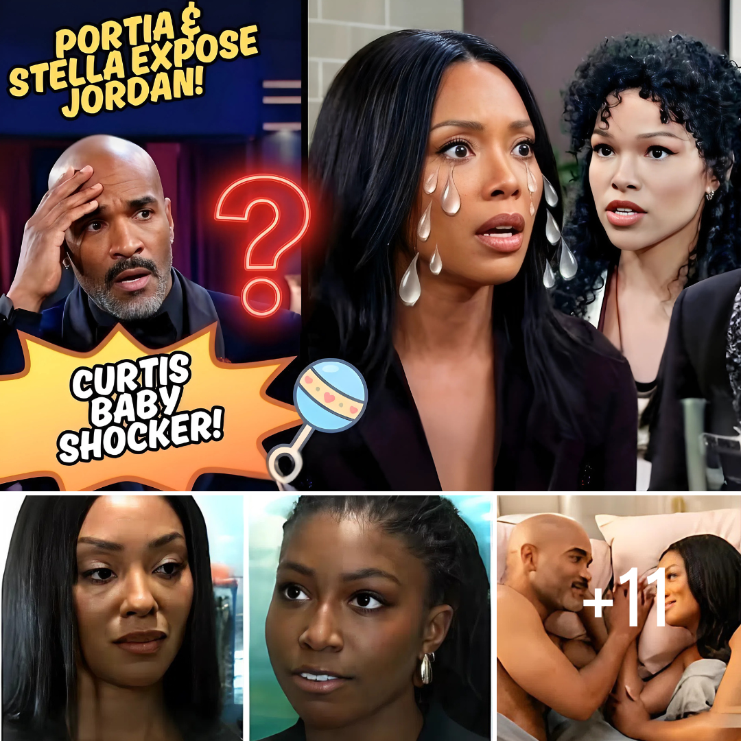 PORTIA & STELLA EXPOSE JORDAN! Pregnancy Bombshell Rocks Curtis’s World on GH!